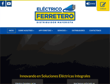 Tablet Screenshot of electricoferretero.com